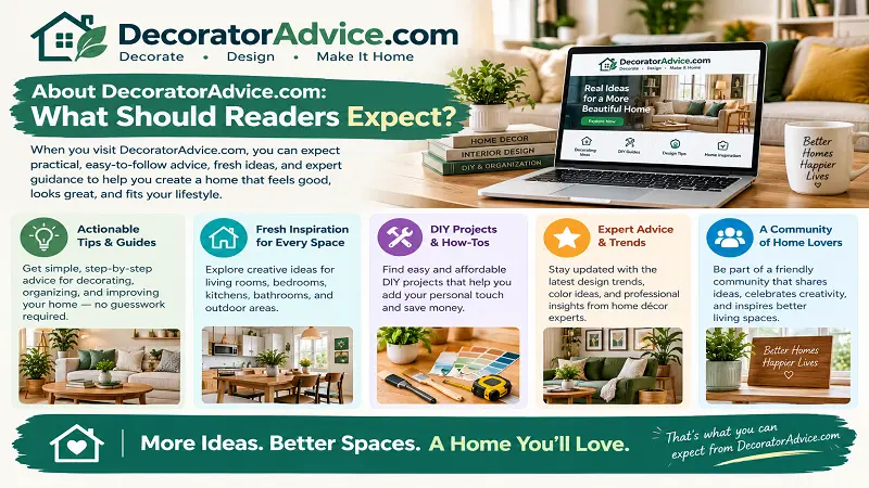 About DecoratorAdvice .com: What Should Readers Expect?